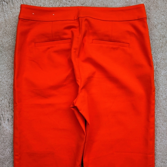 NWT LOFT slim pants orange 4 - Picture 6 of 8